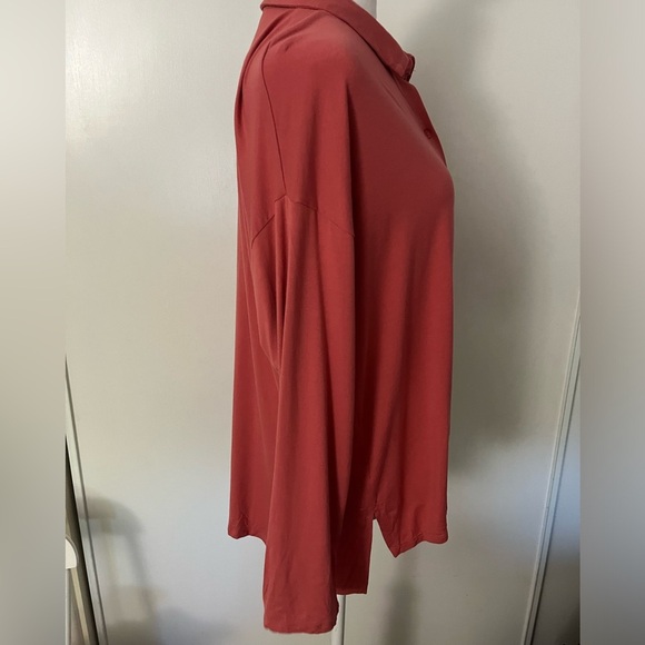 Eileen Fisher Long Sleeve Button Down Top Size Large - Picture 3 of 6